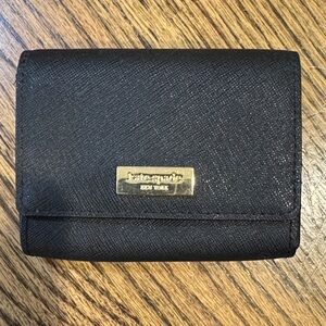 Kate Spade Black Card Holder with Gold Accent